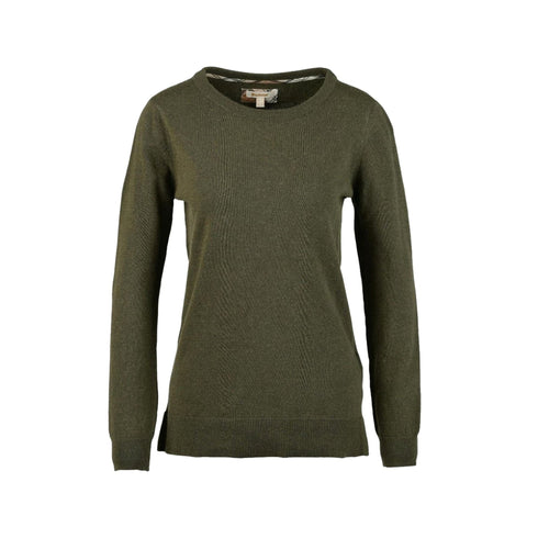 Maglia Donna a girocollo, mi filato misto lana, con toppe
